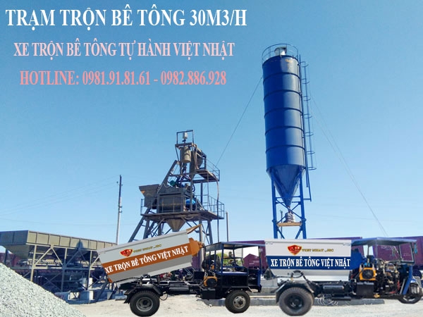 Trạm trộn bê tông 30 m3/h. Giá rẻ nhất Bao Nhiêu Tiền?