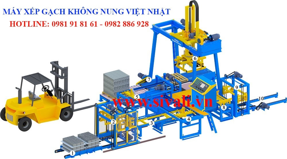 Giá Máy Xếp Gạch Không Nung Tự Động Hiện Nay- Việt Nhật