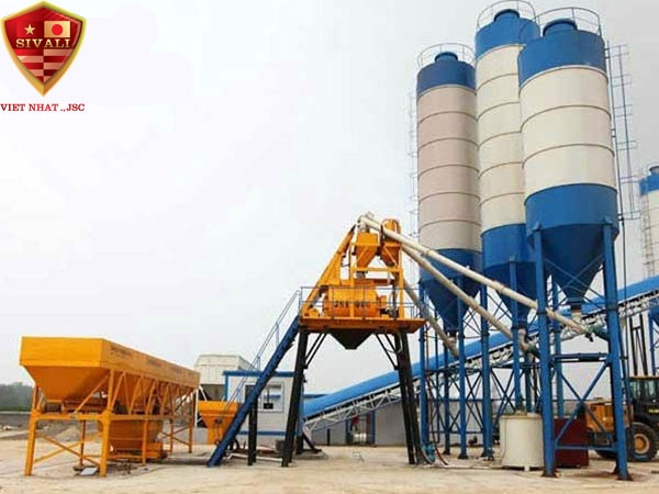 Trạm trộn bê tông 60m3/h. Giá rẻ nhất bao nhiêu tiền?