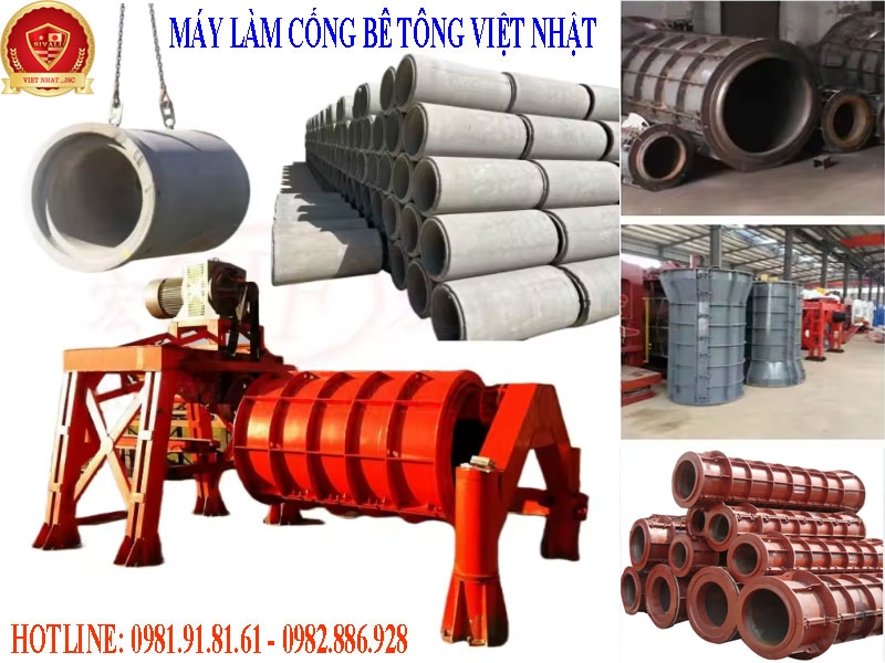 Những lưu ý khi vận hành máy làm cống bê tông D 300 - 600mm