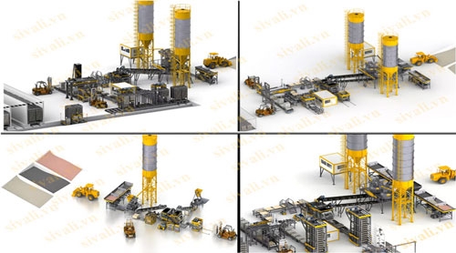 MÁY ÉP GẠCH KHÔNG NUNG TỰ ĐỘNG HOÀN TOÀN CAO CẤP
