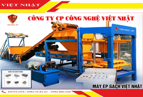 M&aacute;y &eacute;p gạch b&aacute;n tự động thủy lực